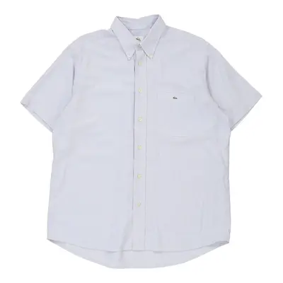 Lacoste Short Sleeve Shirt - 2XL Blue Cotton