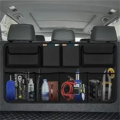 Car Trunk Organizer, Backseat Hanging Organizer with 8 Large Storage Bag Super Capacity -Trunk Organizer for SUV,Truck,Van -Y...