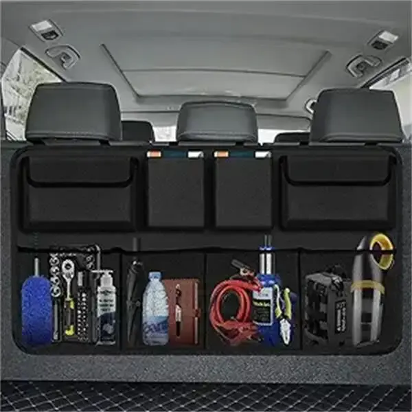 Car Trunk Organizer, Backseat Hanging Organizer with 8 Large Storage Bag Super Capacity -Trunk Organizer for SUV,Truck,Van -Y...