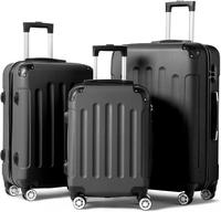 3-Piece Luggage Set Travel Lightweight Suitcases with Rolling Wheels, TSA lock & Moulded Corner, Carry on Luggages for Busine...