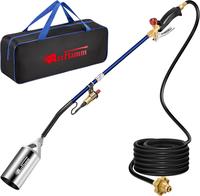 Portable Propane Torch Weed Burner Kit with Storage Bag, 1,280,000 BTU BTUs Weed Torch with 10 FT Hose, Self Igniter Flame To...