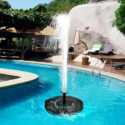 Outdoor Solar Fountain Pump, 1 Count Minimalist & Convenient Water Fountain For Garden, Patio, Bath, Pond, Swimming Pool, Ga...