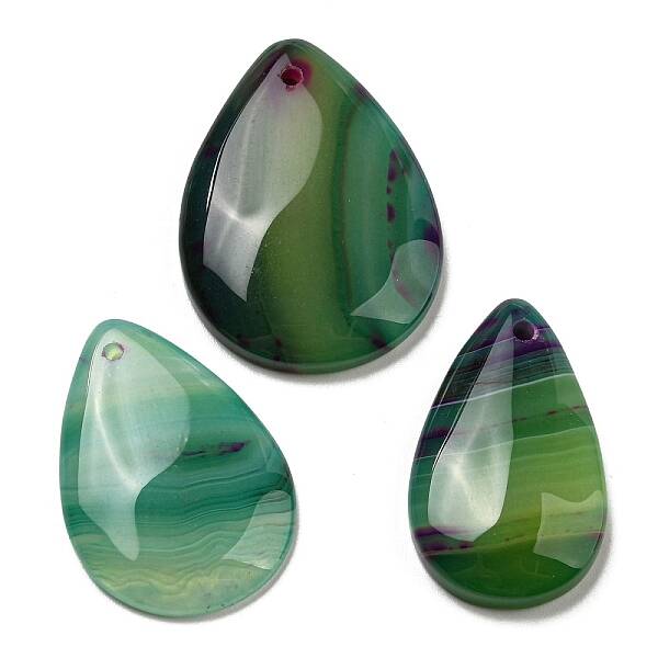 Natural Striped Agate/Banded Agate Pendants