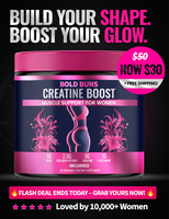 Bold Buns Creatine for Women – Build Strength, Support Skin Glow & Hair Heath, Recover Faster | 30 Servings - Unflavored