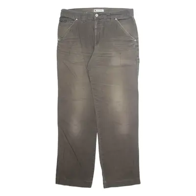 COLUMBIA Carpenter Cargo Mens Trousers Grey Regular Straight W36 L32