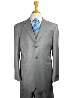 Classic Fit Suit - Pleated Pants - Athletic Fit Suits - Executive Cut Suit