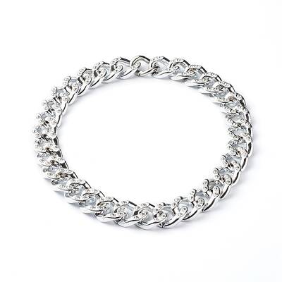 CCB Plastic Rhinestone Curb Chain Necklaces