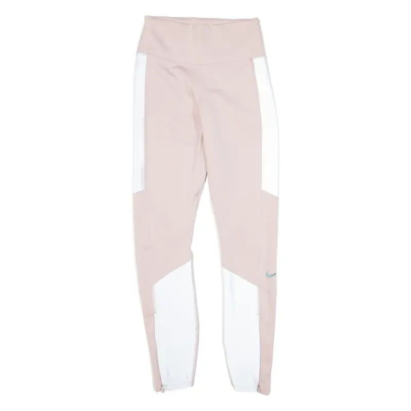 NIKE Running Womens Leggings Pink Straight XS W24 L26