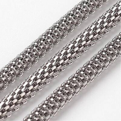 Tarnish Resistant 304 Stainless Steel Mesh Chains
