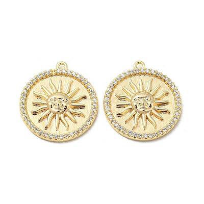 Brass Micro Pave Cubic Zirconia Pendant