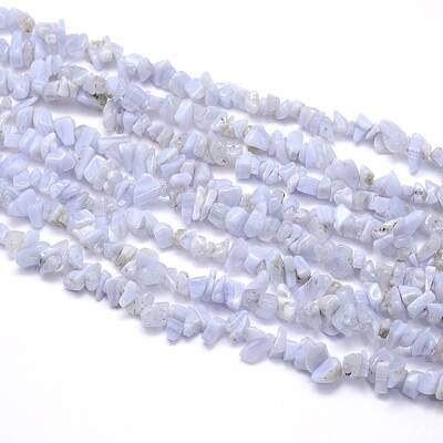 Natural Blue Lace Agates Strands