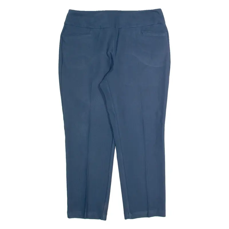 ADIDAS Womens Trousers Blue Slim Tapered W32 L25