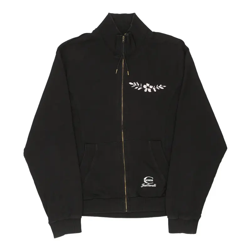 Just Cavalli Jacket - Medium Black Cotton | Size: medium