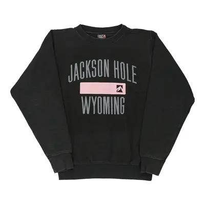 Jackson Hole Wyoming Outfitter Treading Sweatshirt - Small Black Cotton Blend