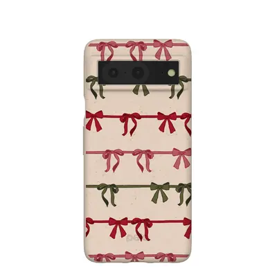Seashell Holiday Bows Google Pixel 8 Case