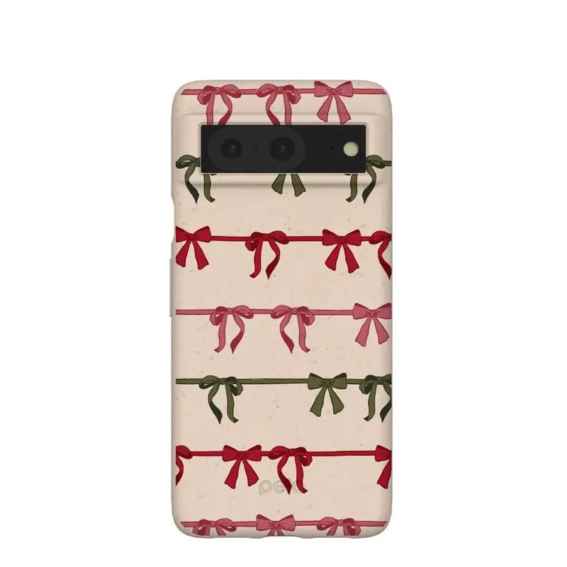 Seashell Holiday Bows Google Pixel 8 Case