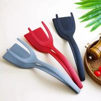 2-in-1 Silicone Turner and Spatula Tong – Egg Flipper, Versatile Kitchen Cooking Tool for Eggs, Pancakes, French Toast & Om...