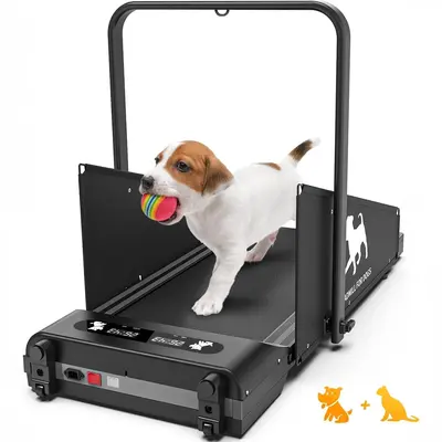 Garvee Dog Treadmill for Small and Medium Dogs, 2.5 Hp Foldable Pet Treadmill for Doggy Running Machine, 2 in 1 Foldable Pet ...