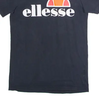 ELLESSE Mens T-Shirt Black Crew Neck S