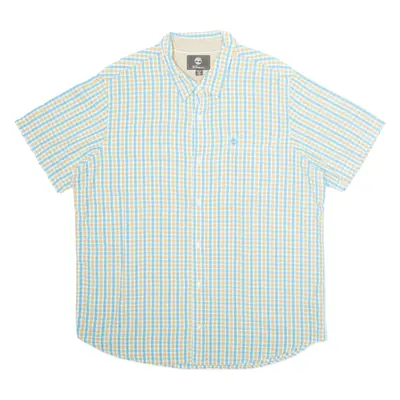 TIMBERLAND Regular Fit Mens Shirt Blue Check 2XL