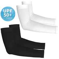 2 Pairs UV Protection Cooling Arm Sleeves for Men & Women UPF 50 Cooling Sports Sleeve Compression Sun Sleeves for Men Women ...