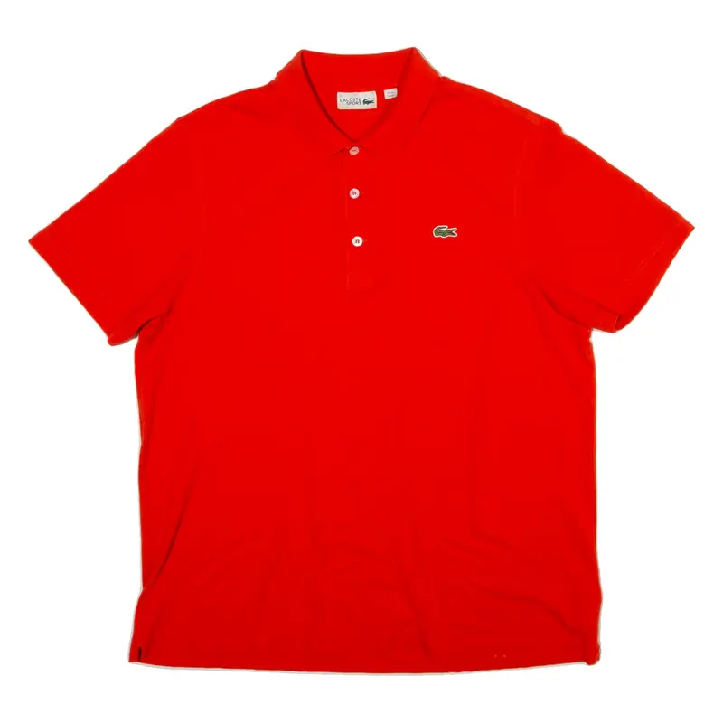 LACOSTE Mens Polo Shirt Orange XL