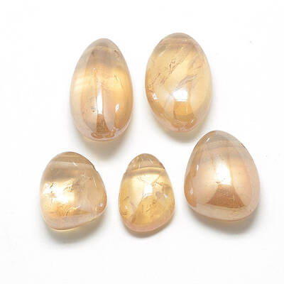 Electroplate Natural Quartz Crystal Pendants