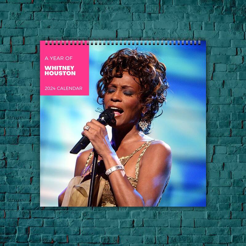 Whitney Houston Calendar 2024, Celebrity Calendar, Whitney Houston 2024 Wall Calendar
