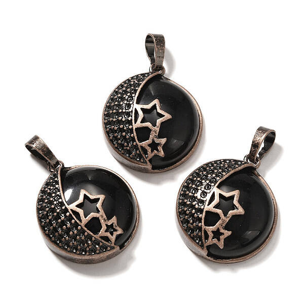 Natural Obsidian Pendants
