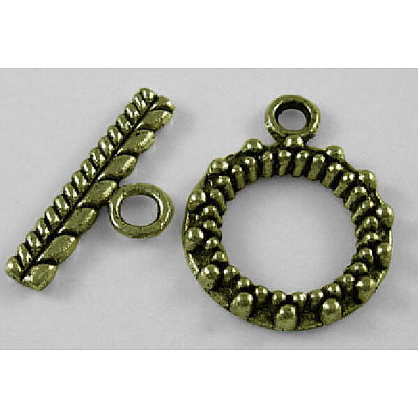 Tibetan Style Alloy Toggle Clasps