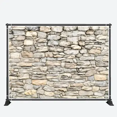 Seamless Texture Medieval Stone Wall Brick Backdrop - Aperturee