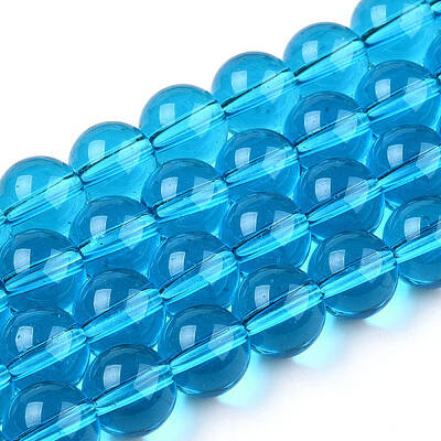 Transparent Glass Beads Strands