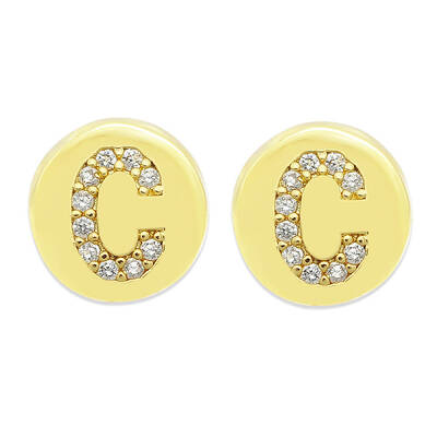 Brass Micro Pave Clear Cubic Zirconia Beads
