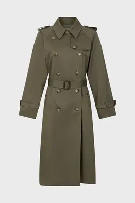 Trench Coat Serge Dae02a301 Khaki-Green | Color: KHAKI GREEN | Size: T2