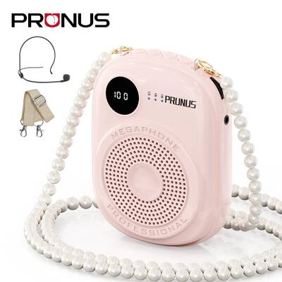 PRUNUS A18 Voice Amplifier Microphone Headset,Portable Voice Amplifier,PA Systems for Teachers,Training,Guide, Speakers