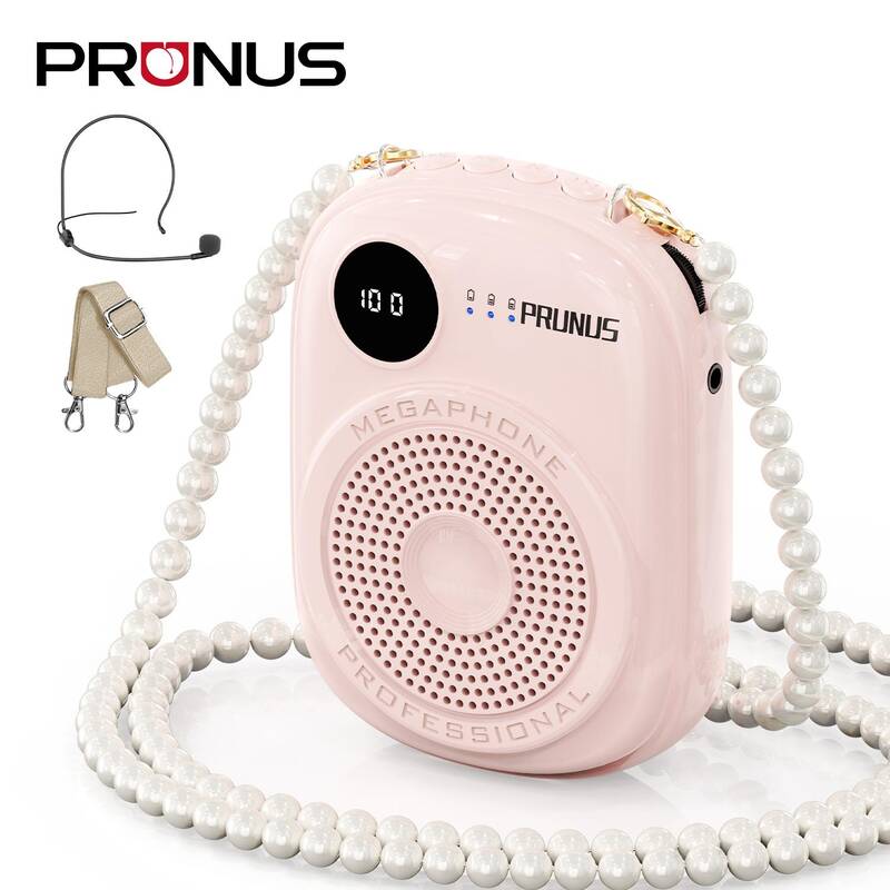PRUNUS A18 Voice Amplifier Microphone Headset,Portable Voice Amplifier,PA Systems for Teachers,Training,Guide, Speakers