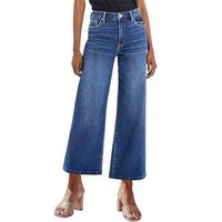 Genleck Wide Leg Jeans Cropped Loose Fit High Waisted Stretchy Capri Denim Pants Baggy Trousers Women's Fashion Streetwear Bo...