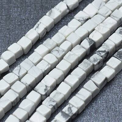 Natural Howlite Beads Strands