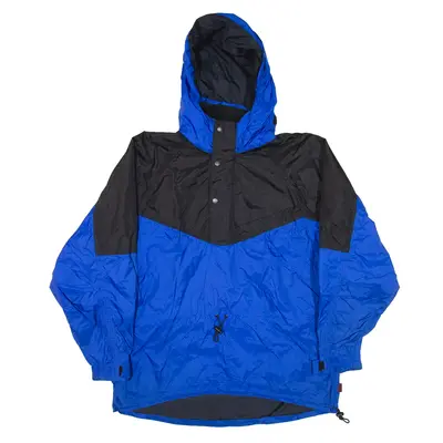WOOLRICH Anorak Jacket Blue Nylon Mens L