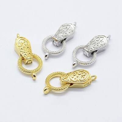 Brass Fold Over Magnetic Clasps