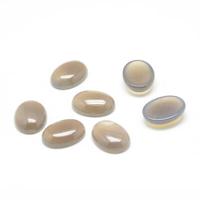 Natural Grey Agate Gemstone Cabochons