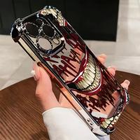 Clown Phone Case Suitable for iPhone 16 15 14 13 12 11 Pro Max X XR XS MAX 8 7 Plus Shockproof Transparent Soft Back Cover