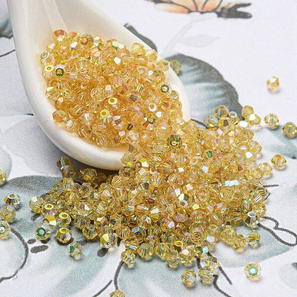 Transparent Electroplate Glass Beads