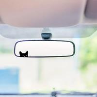 Cat Pattern Car Sticker, Car Rearview Mirror Sticker, Multipurpose Exterior Decoration Accessories for Car, Truck, Motorcycle...
