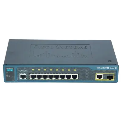 WS-C2960-8TC-S-1 Cisco Catalyst 2960 Series 2960-8TC 8 x RJ-45 Ports 10/100Base-TX + 1 x Dual-Personality RJ-45/SFP Ports Lay...