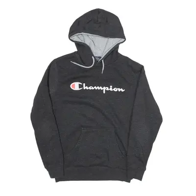 CHAMPION Hoodie Black Pullover Mens S
