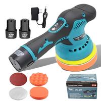 Cordless Buffer Polisher, 6 Inch Portable Polisher with 2 Pcs 12V Lithium Battery, 6 Variable Speed 2500-5000RPM Polishing 20...