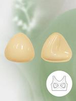 Women's Solid Color Strapless Invisible Bra Pad, Lady Comfort Reusable Breast Pad for Women, Bridal Underwear, Lingerie...