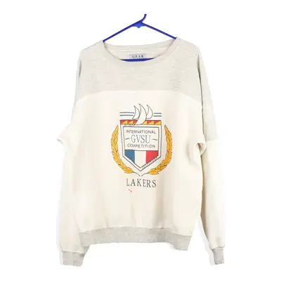 Gear Sweatshirt - XL White Cotton Blend