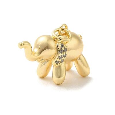 Brass Micro Pave Clear Cubic Zirconia Pendants